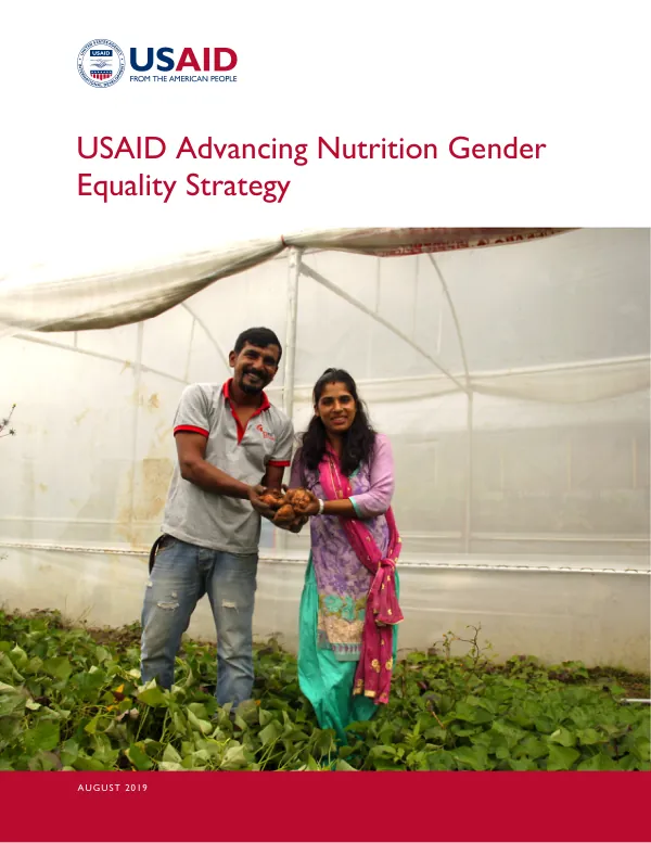 USAID Advancing Nutrition Gender Equality Strategy (August 2019)