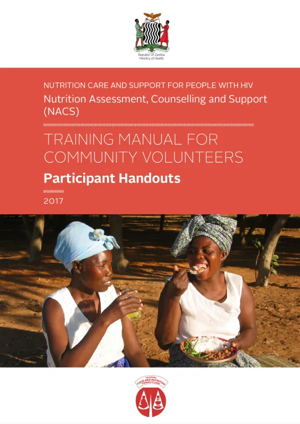 Zambia Community NACS Training Manual for Community Volunteers: Participant's Handouts (2017)
