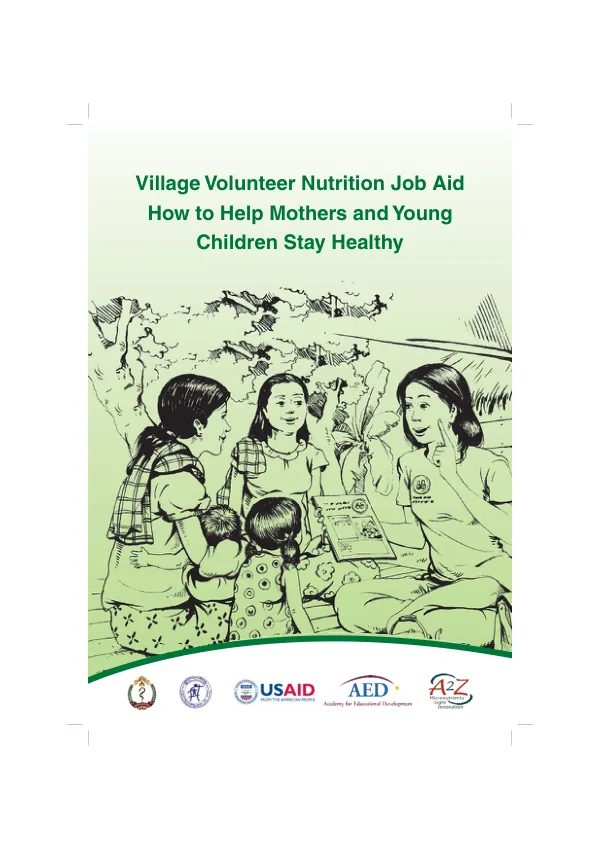 Village Volunteer Nutrition Job Aid: Helping Mothers and Young Children Stay Healthy