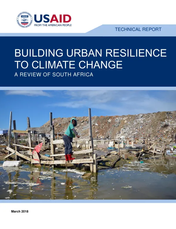USAID ATLAS: Building Urban Resilience to Climate Change in South Africa