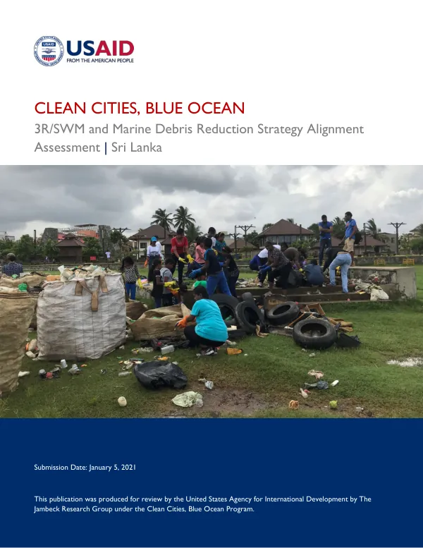 Clean Cities, Blue Ocean: Sri Lanka 3R/SWM and Marine Debris Strategy Report