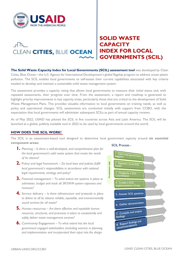 SCIL: Solid Waste Capacity Index for Local Governments Overview