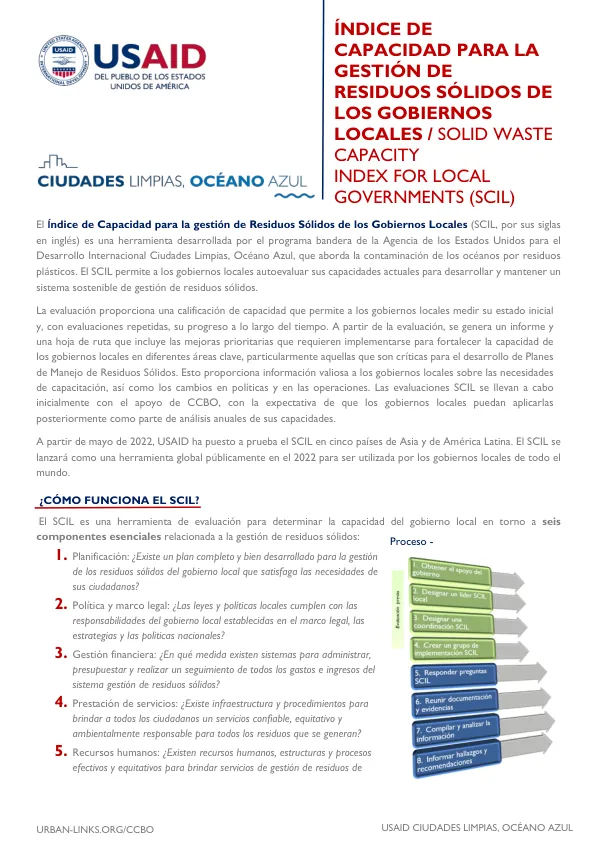 USAID SCIL: Solid Waste Capacity Index Overview