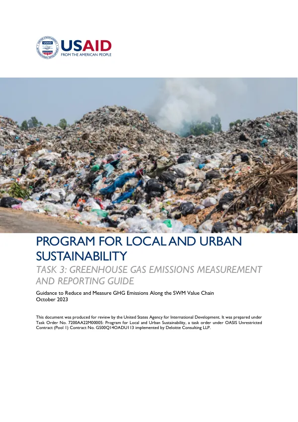 USAID PLUS GHG Emissions Measurement and Reporting Guide
