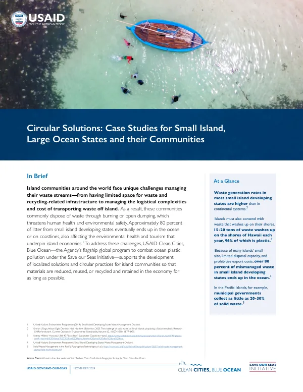 Circular Solutions for Small Island Nations: Waste Management Case Studies