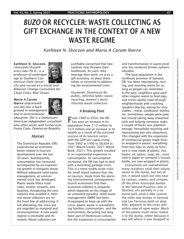 Buzo or Recycler (PDF)