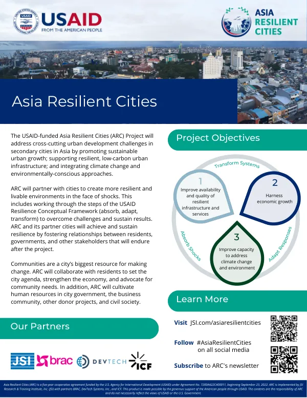 Asia Resilient Cities (ARC) Project Overview