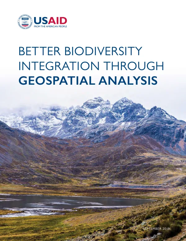 USAID Guide to Better Biodiversity Integration Through Geospatial Analysis