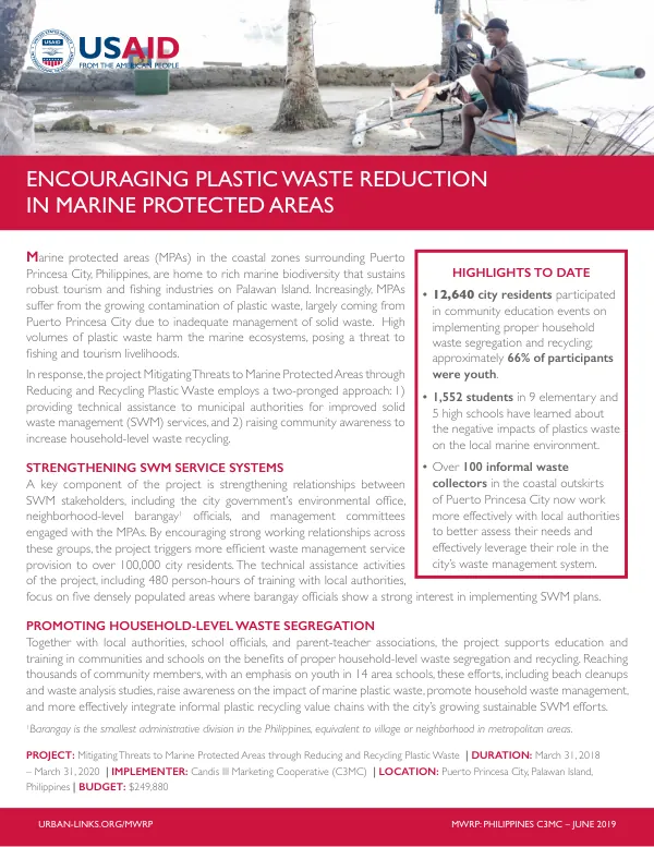 C3MC Fact Sheet: Reducing and Recycling Plastic Waste