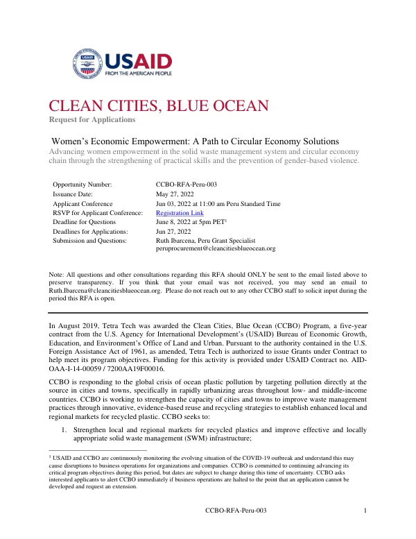 CCBO RFA003 WWEE USAID Final Publication