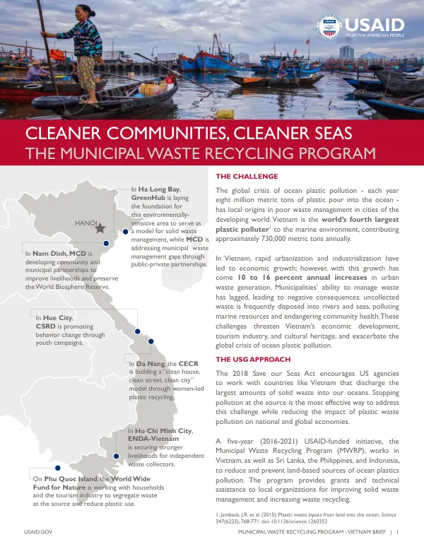 USAID Municipal Waste Recycling Program in Vietnam Report