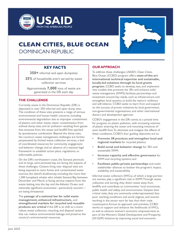 Clean Cities, Blue Ocean: Waste Management in the Dominican Republic