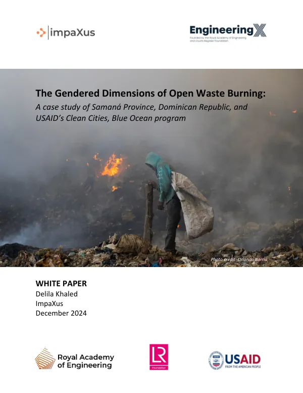 Gendered Dimensions of Open Waste Burning: Samaná Province Case Study