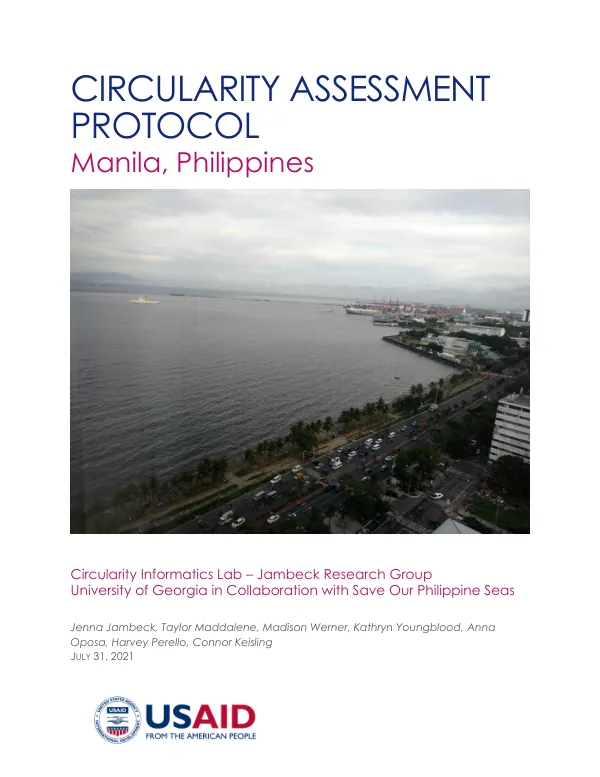Manila Circularity Assessment Protocol (CAP) Report: Plastic Usage and Management