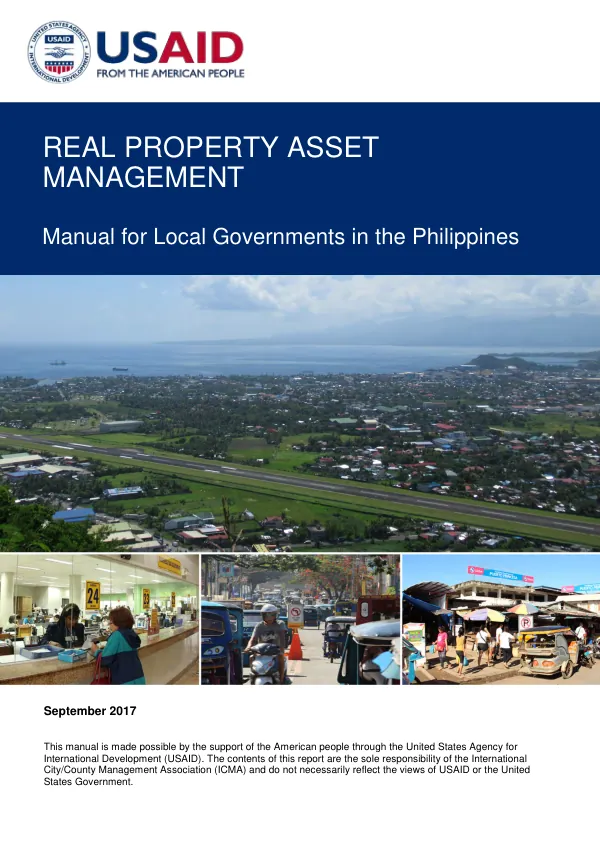 Real Property Asset Management Manual for Philippine Local Governments