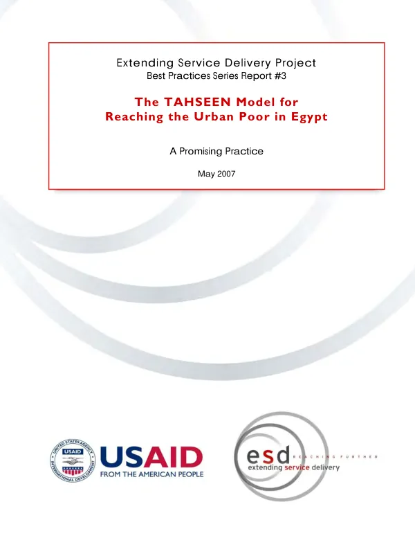 The TAHSEEN Model for Reaching the Urban Poor in Egypt: A Promising Practice