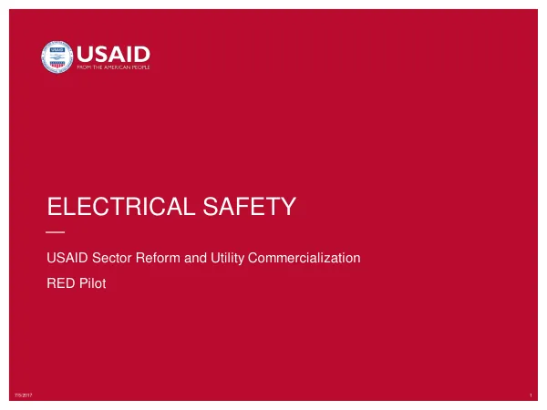 USAID RED Pilot Program: Electrical Safety Presentation