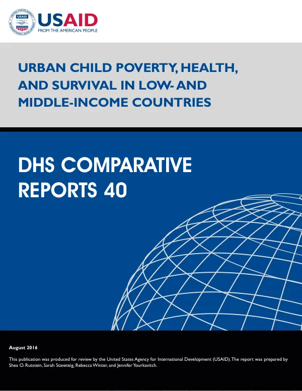 Urban Child Poverty, Health, and Survival in Low- and Middle-Income Countries