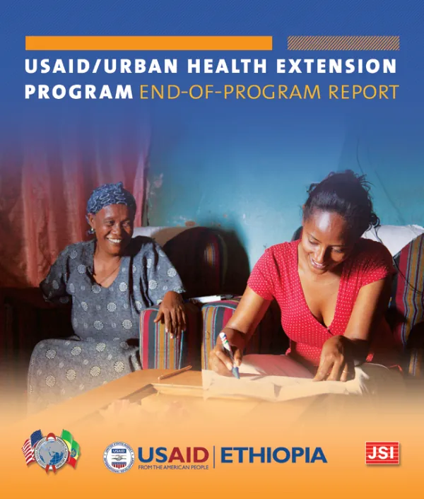 USAID Urban Health Extension Program: End-of-Program Report (Ethiopia, 2009-2013)