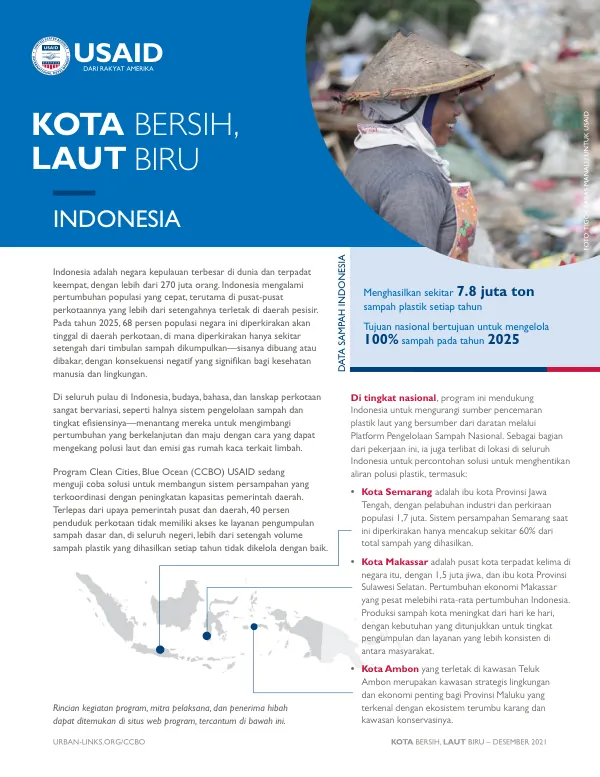USAID Clean Cities, Blue Ocean (CCBO) Program Report - Indonesia