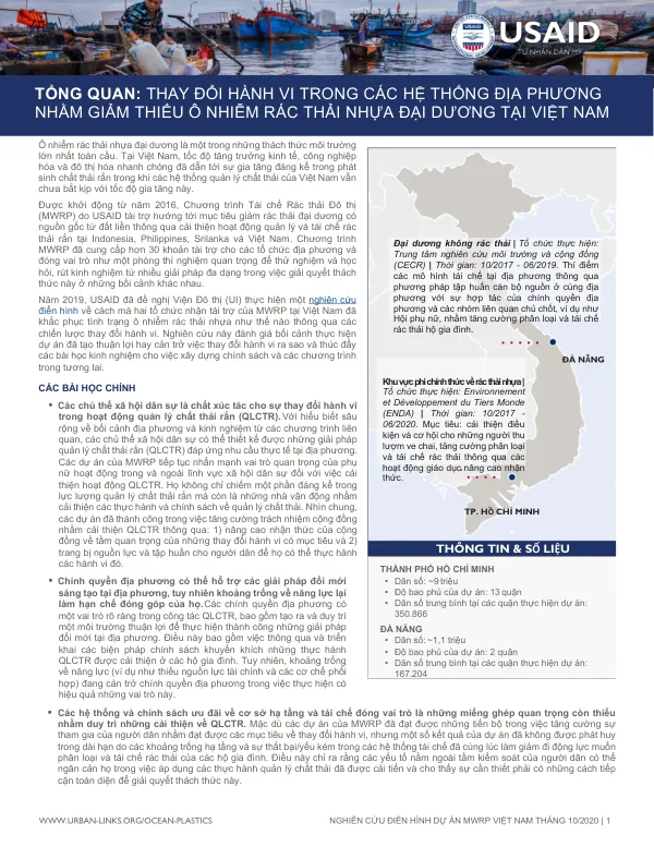 Vietnam Case Study: USAID's Municipal Waste Recycling Program