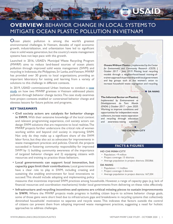 Behavior Change Case Study: Ocean Plastic Pollution in Vietnam