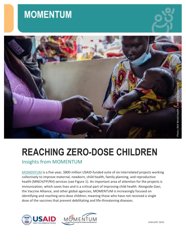 Zero-Dose Programming: Revised 3.8.23