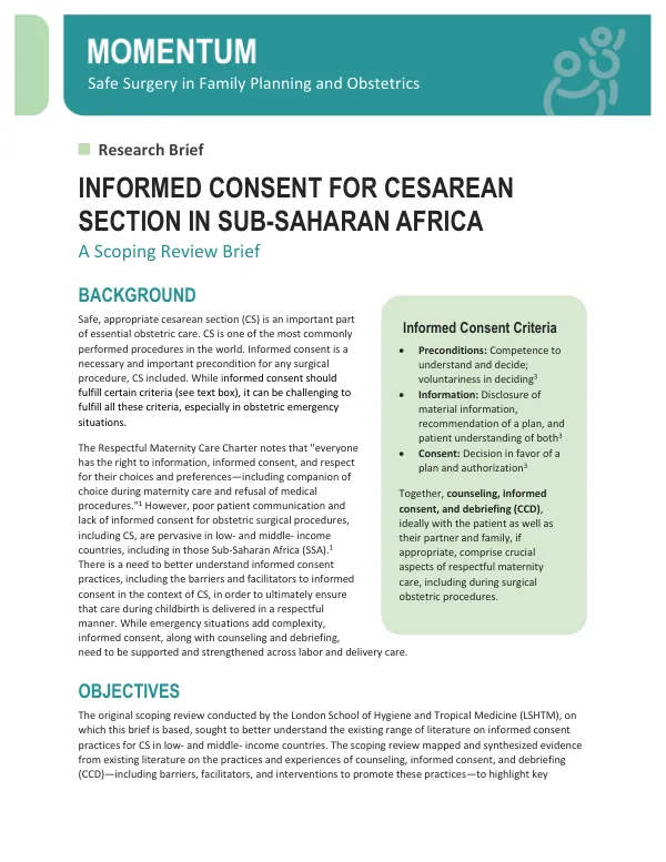 CCD Scoping Review Brief