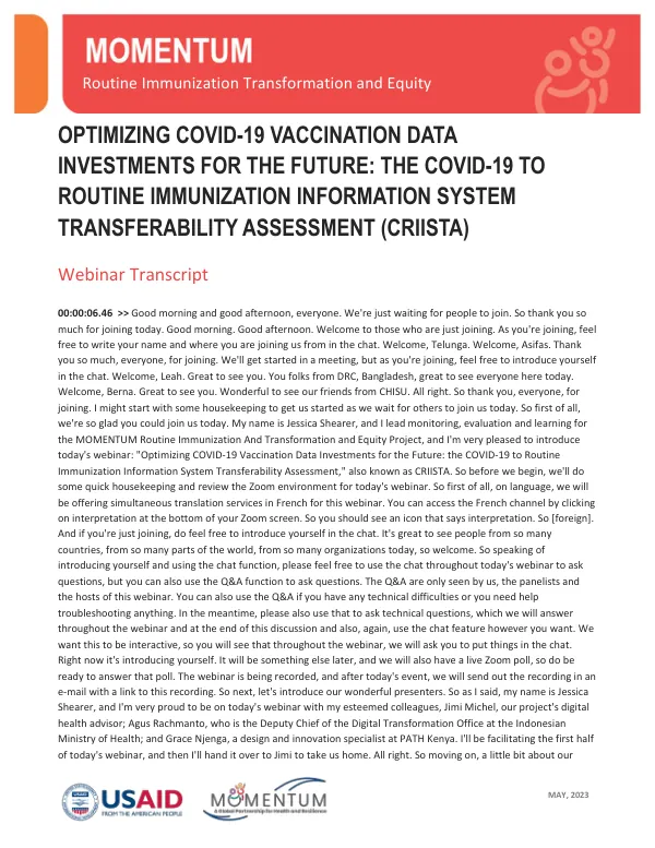 CRIISTA Webinar Transcript