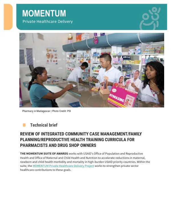 iCCM FP Curricula Assessment Summary