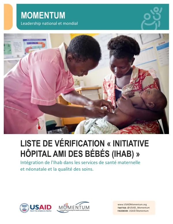 Baby-Friendly Hospital Initiative Checklist (French)