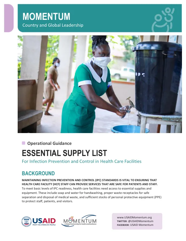 Essential IPC Supply List for Healthcare Facilities