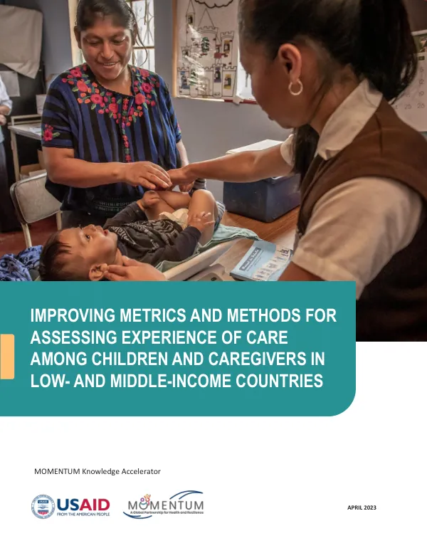 Pediatric Experience of Care Landscape Review Report