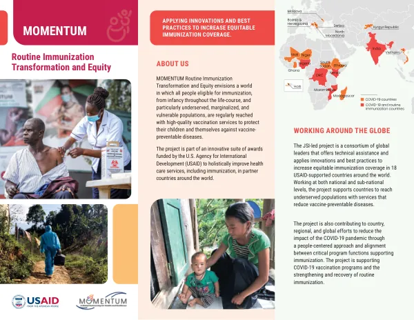 MOMENTUM Routine Immunization Transformation and Equity (M-RITE) Brochure