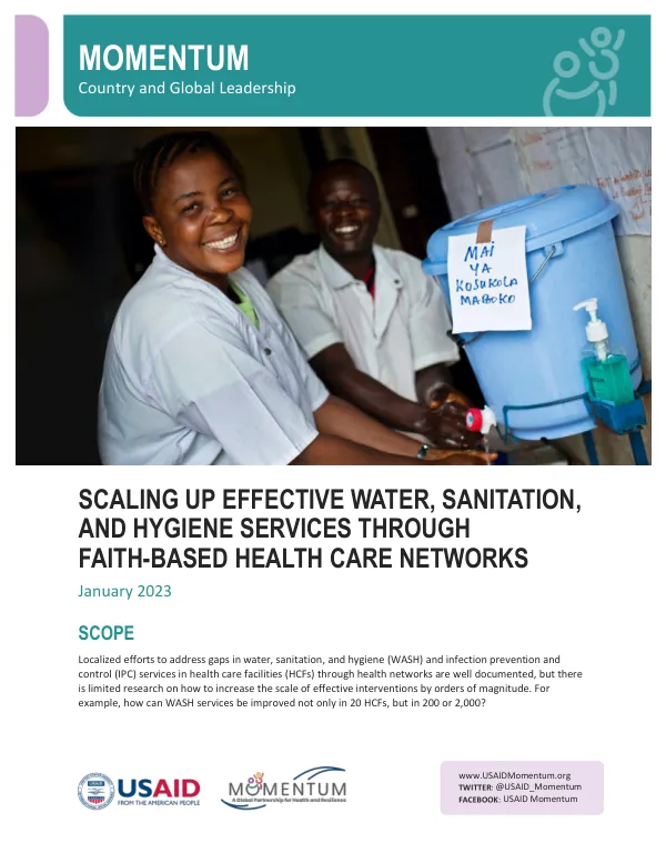 Scaling Up WASH Services Through Faith-Based Health Care Networks