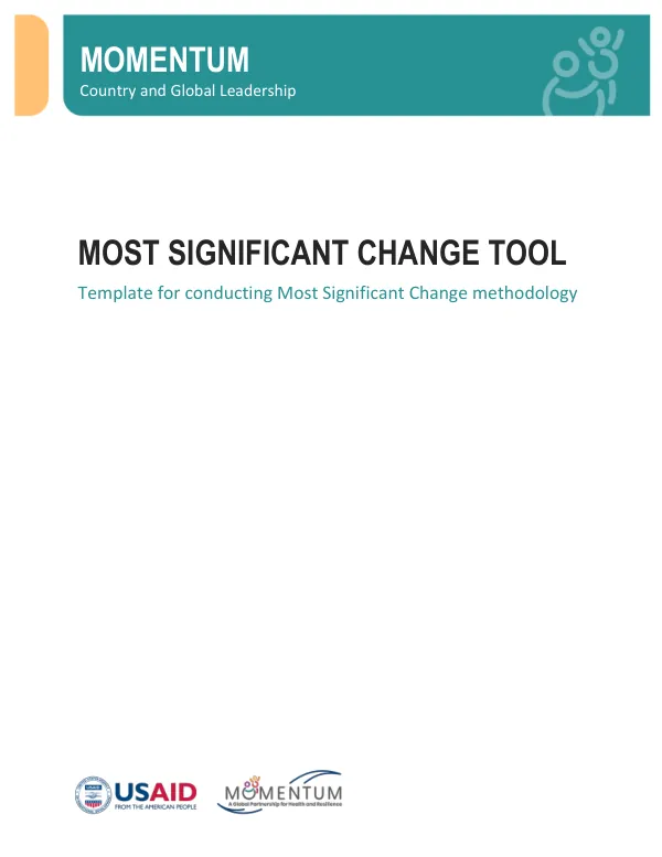 MCGL Most Significant Change Tool Template for Youth Social Accountability Reports