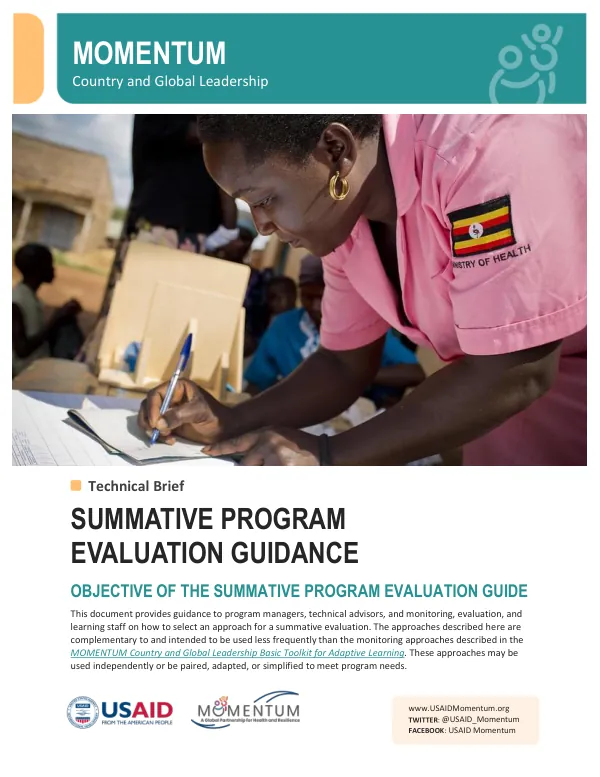 MCGL Summative Evaluation Technical Brief: Program Evaluation Guidance