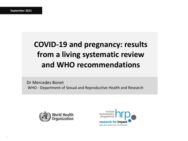 COVID-19 in Pregnancy and PPH: WHO CHAMPION TRIAL Webinar