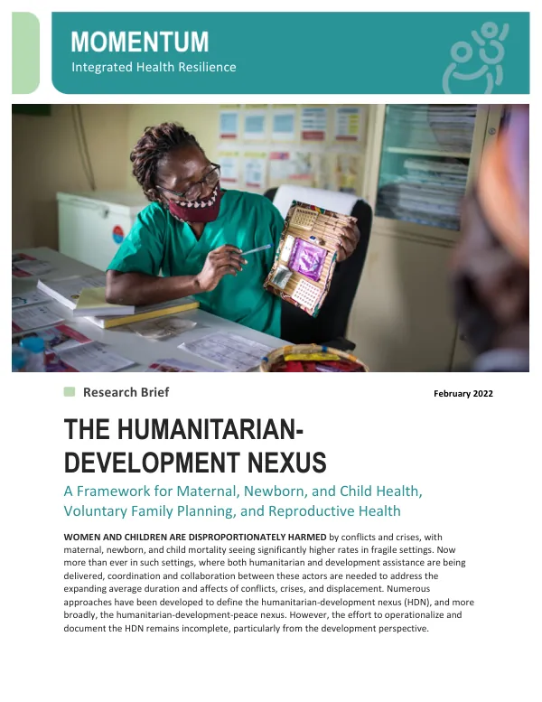 MIHR Humanitarian-Development Nexus Brief: July 2022 Update