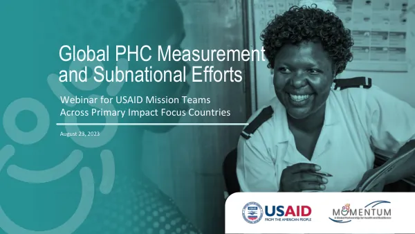 Global PHC Measurement Mission Presentation
