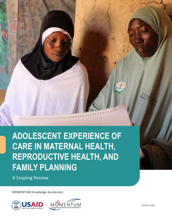 MOMENTUM Adolescent Experience of Care Scoping Review