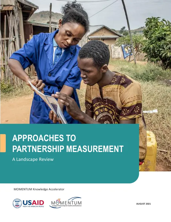 MOMENTUM Partnership Measurement Landscape Review: Approaches to Partnership Measurement