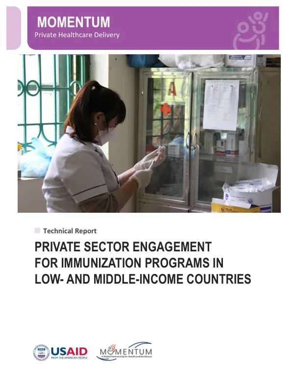 MPHD Technical Report: Private Sector Engagement for Immunization Programs