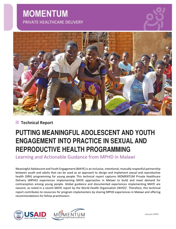 MPHD Technical Report: MAYE Malawi