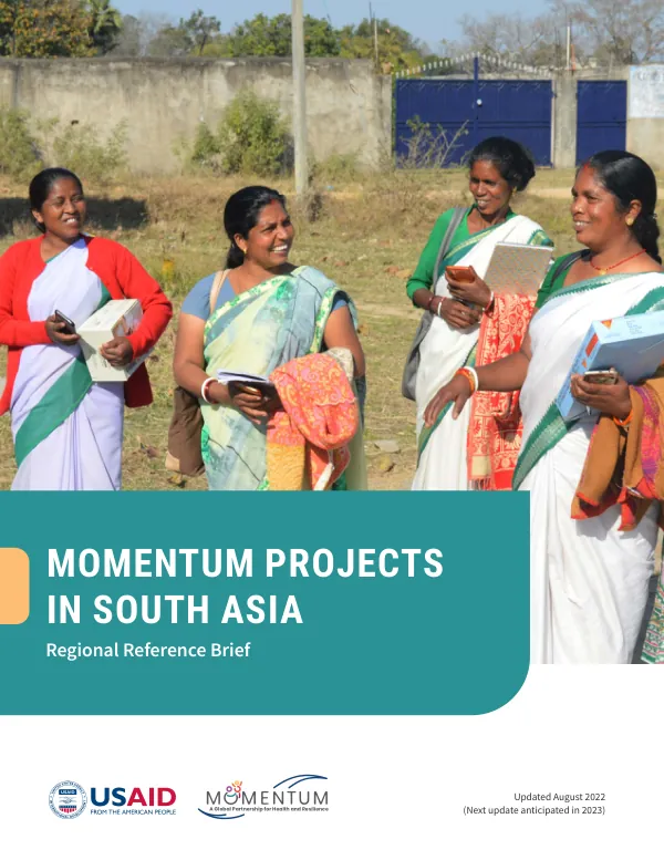 MOMENTUM Projects in South Asia: 2022 Regional Reference Brief