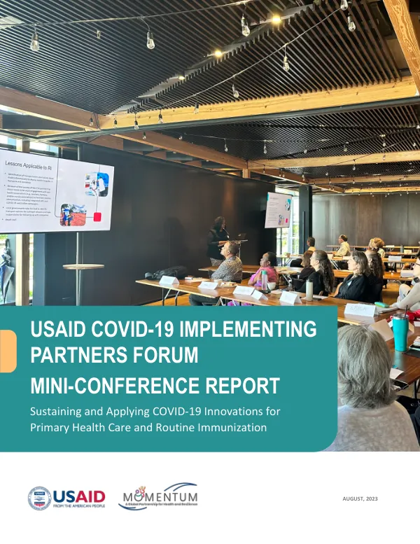 USAID COVID-19 Implementing Partners Forum Mini-Conference Report