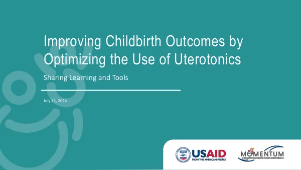 Uterotonics Master Slide Deck (English)