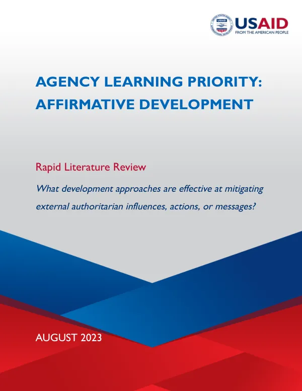 Affirmative Development ALA Rapid Literature Review