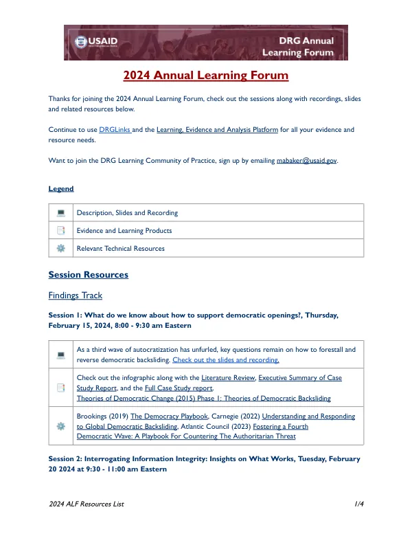 2024 ALF Resource List