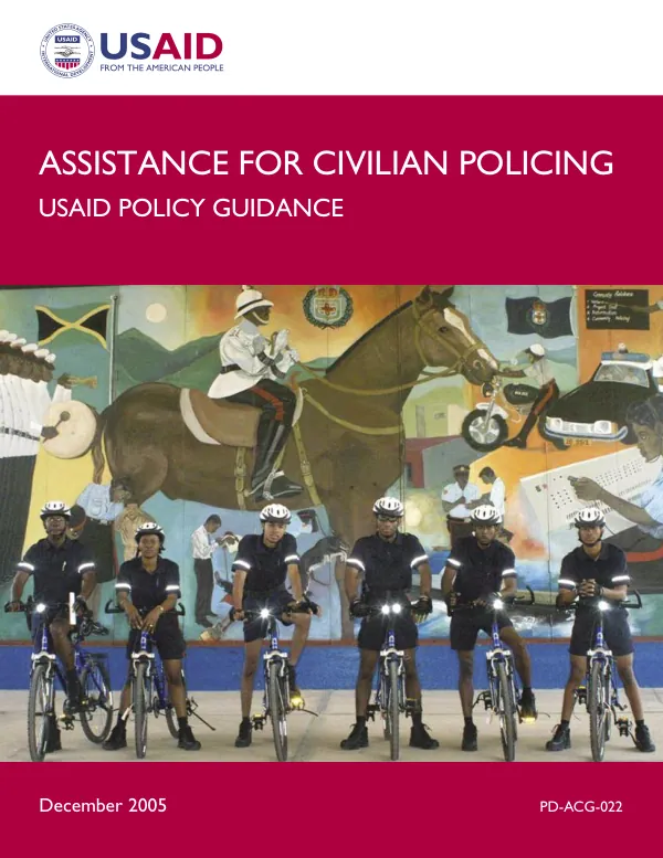 USAID Policy Guidance on Assistance for Civilian Policing